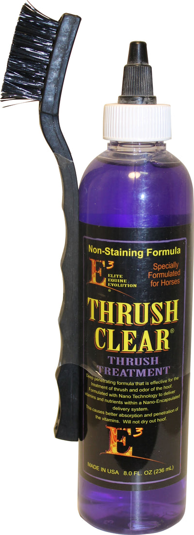 E3 Thrush Clear Treament W/Brush For Horses