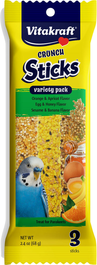 Vitakraft Crunch Sticks Variety Pk Parakeet Treats