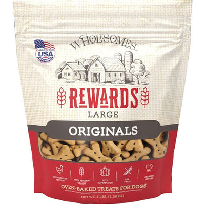 Wholesomes SPORTMiX Rewards Classic Original Biscuits, Chicken, LG-3Lb. Bag (2100356)