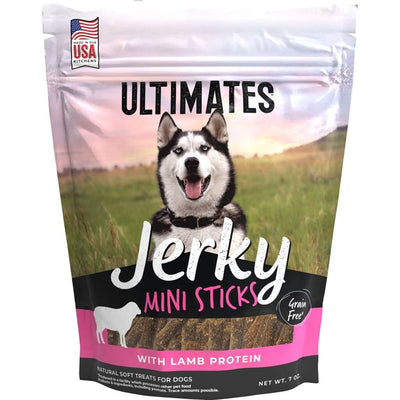 Ultimates Jerky Lamb Mini Sticks Soft Grain-Free Dog Treats 7 oz