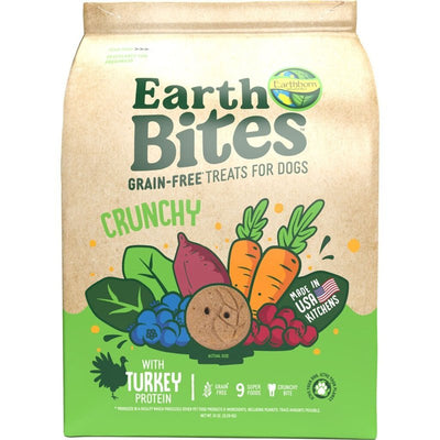 Earthborn EarthBites Crunchy Grain Free Treats for Dogs (Turkey)