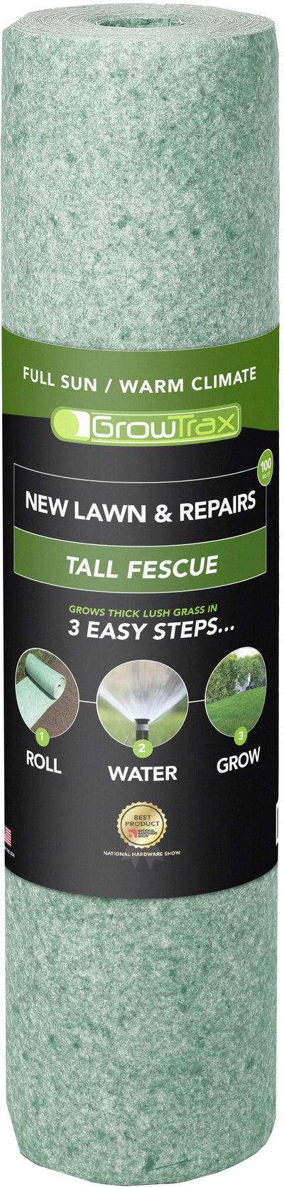 Growtrax New Lawn 3-In-1 Tall Fescue Blanket