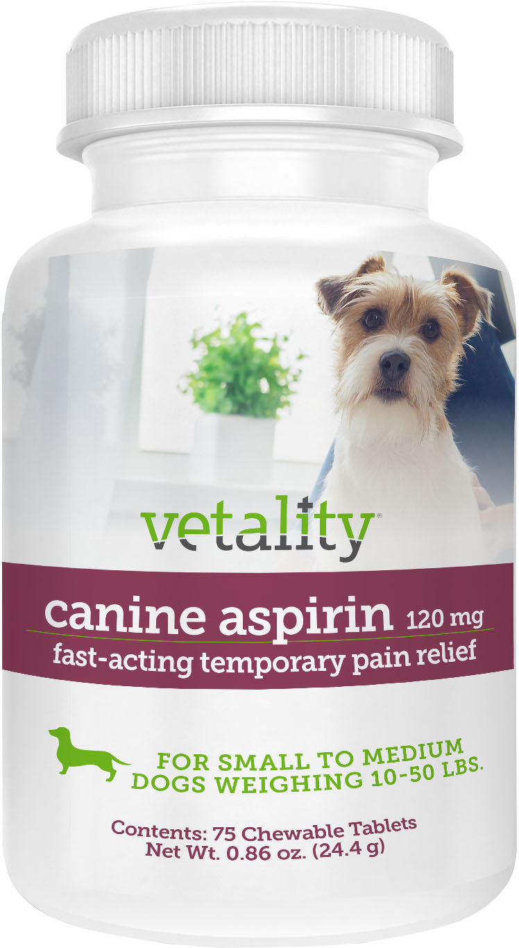 Vetality Canine Aspirin Small-Med Dogs 10-50 Lbs