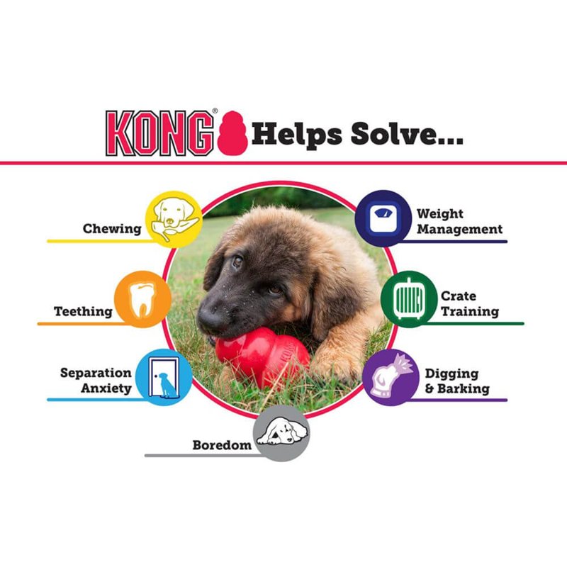 KONG Classic Stuffable Dog Toy - Fetch & Chew Toy for Dogs - Treat-Filling Capabilities & Erratic Bounce for Extended Play Time - Durable Natural Rubber Material - for Extra Large Dogs