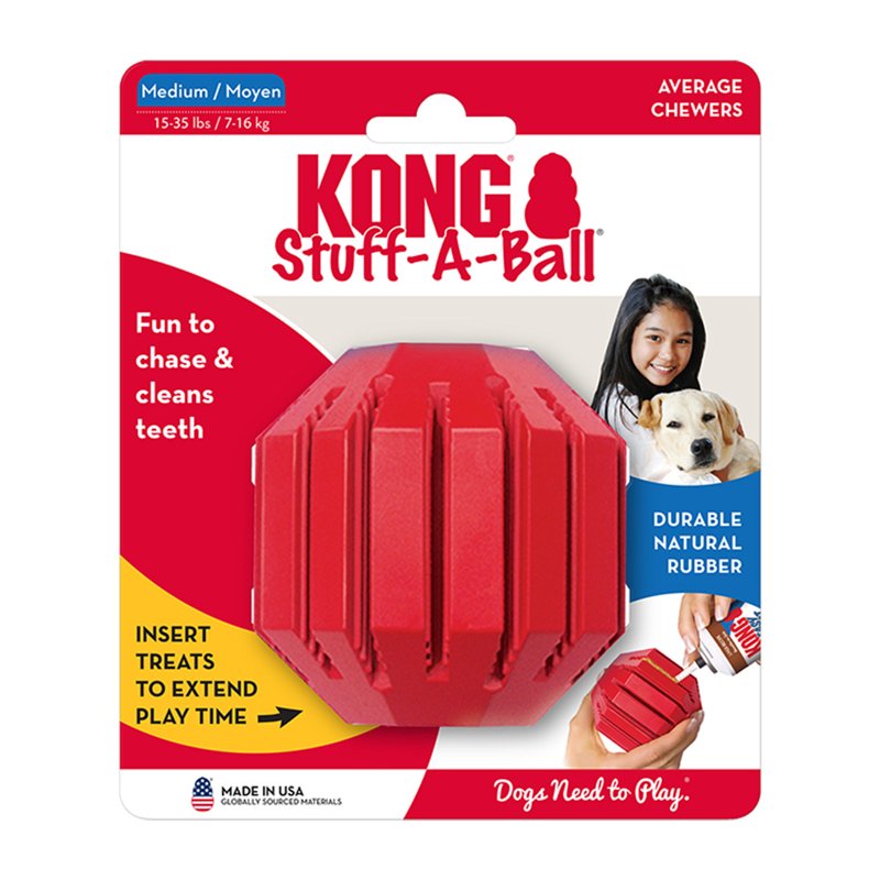 KONG Stuff-A-Ball Dog Toy, Extra Large, Red