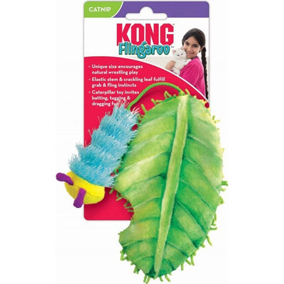 KONG Company 38745926: Flingaroo Caterpillar Catnip Toy