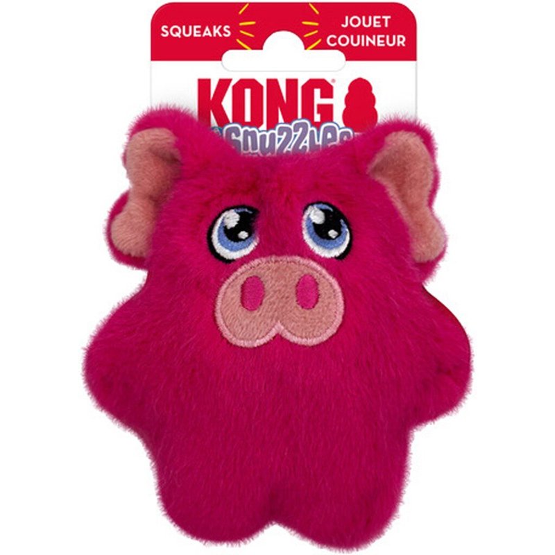 KONG Snuzzles Kiddos Mini Squeaker Dog Toy Extra Small (Pig)