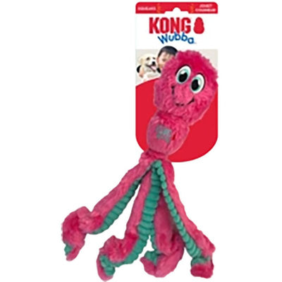 KONG Wubba Octopus Tug and Fetch Squeak Dog Toy Assorted Colors (Large)