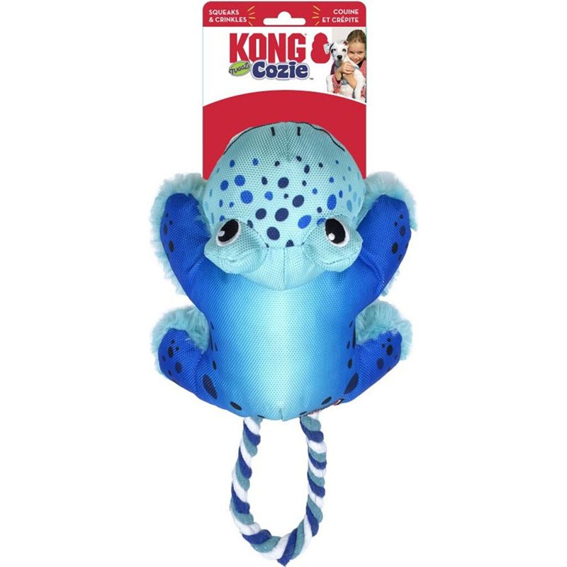 KONG Company 38750909: Cozie Tuggz Dog Toy, Frog Md/Lg