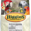 Packaged product: Higgins Premium Pet Foods Mayan Harvest Yucatan Blend 20 lb bag with parrots on front.