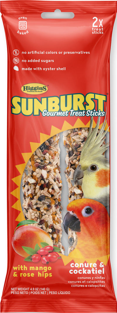Sunburst Gourmet Avian Treat Sticks Conure/Tiel