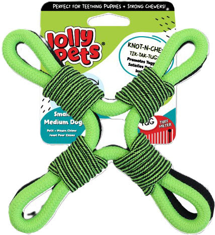 Jolly Pets Knot N Chew Tik Tak Tugzz X
