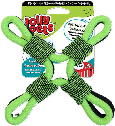 Jolly Pets Knot N Chew Tik Tak Tugzz X