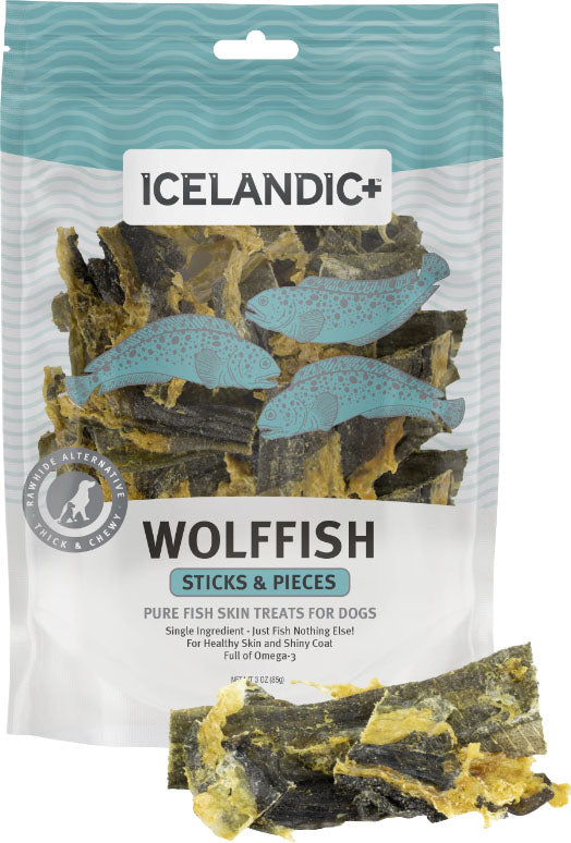 Icelandic+ Wolffish Skin Pieces