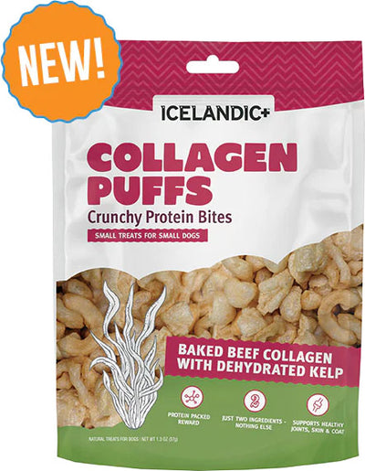 Icelandic+ Beef Collagen Puffs Bites Sm Dog