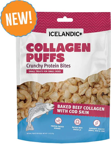 Icelandic+ Beef Collagen Puffs Bites Sm Dog