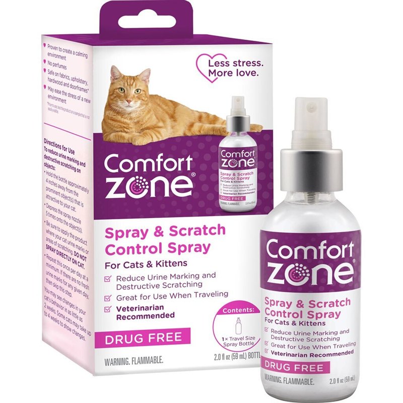 Comfort Zone Cat Calming Spray: Travel Size (2oz)