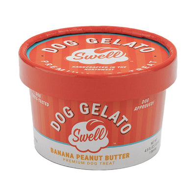 Swell Dog Gelato Peanut Butter Banana Cup 4 Ounce