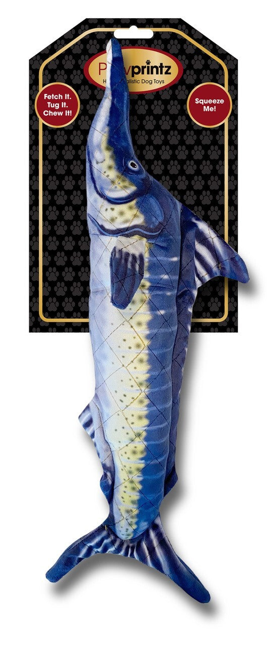 Pawprintz Marlin Fish Plush Dog Toy