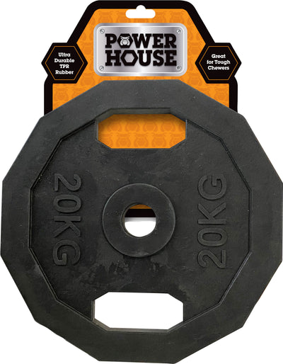 Power House Weight Plate Tpr Dog Toy