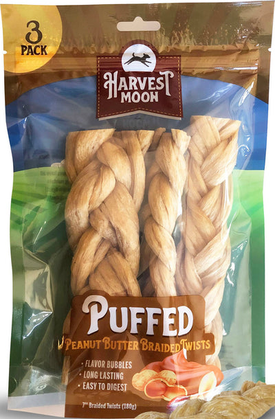 Harvest Moon Puffed Braids Dog Chews