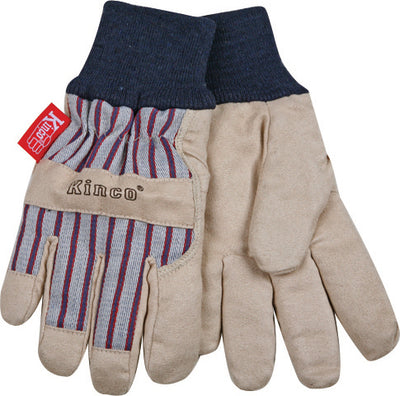 Kinco Lined Suede Knit Wrist Gloves (Pack Of 6)