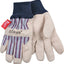 Kinco Lined Suede Knit Wrist Gloves (Pack Of 6)