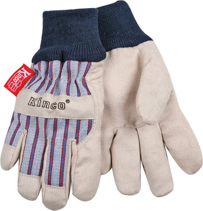 Kinco Lined Suede Knit Wrist Gloves (Pack Of 6)