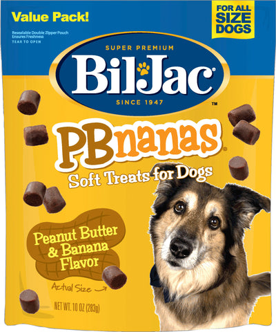 Bil-Jac Pbnanas Soft Dog Treats (Pack Of 8)