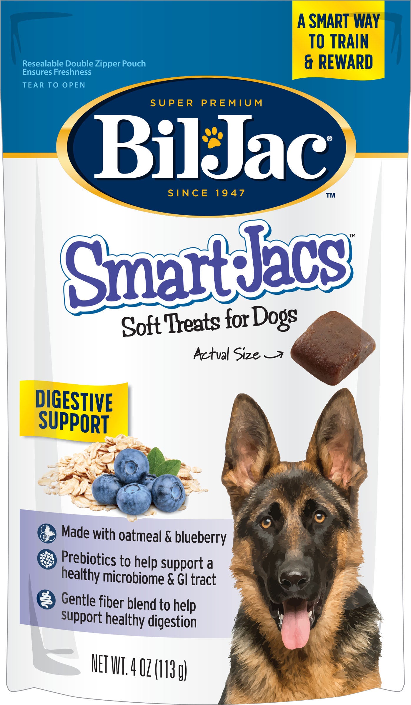 Bil-Jac Smart Jacs Digestive Support Dog Treats (Pack Of 10)