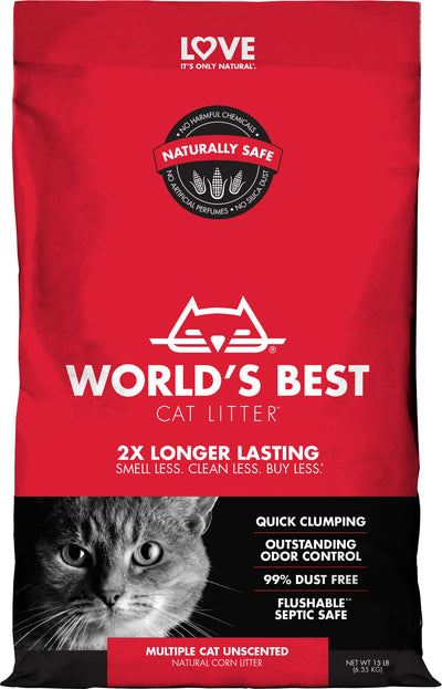 World'S Best Cat Litter Multiple Cat Clumping (Pack Of 3)