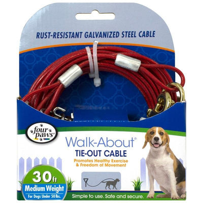 Four Paws Medium Weight Dog Tie Out Cable