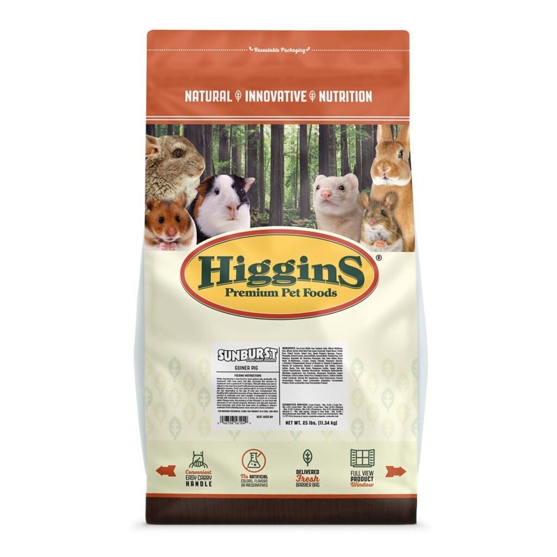 Higgins 466573 Higg Sunburst Guinea Pig Food, 25-Pound