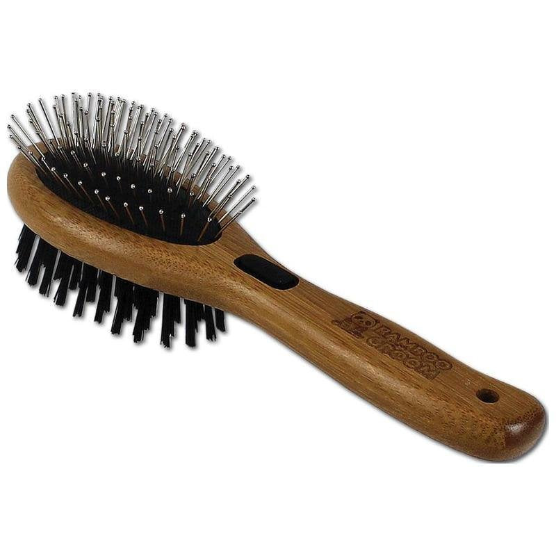 Alcott Bamboo Groom Oval Brush for Pets