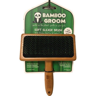 Bamboo Groom Soft Slicker Brush Large (067180)