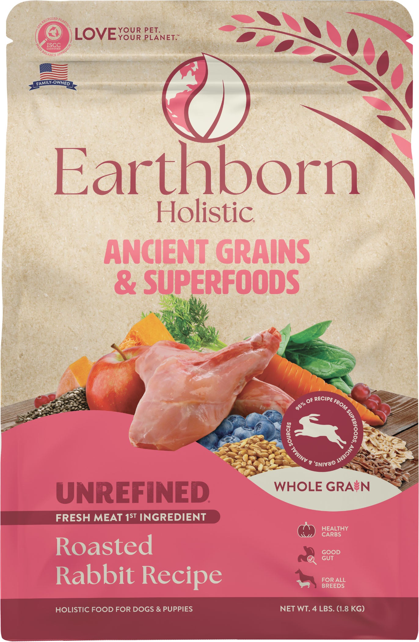 Earthborn Holistic Unrefined Whole Grain Dog Food