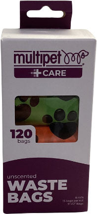 Multipet Paw Print Waste Bags