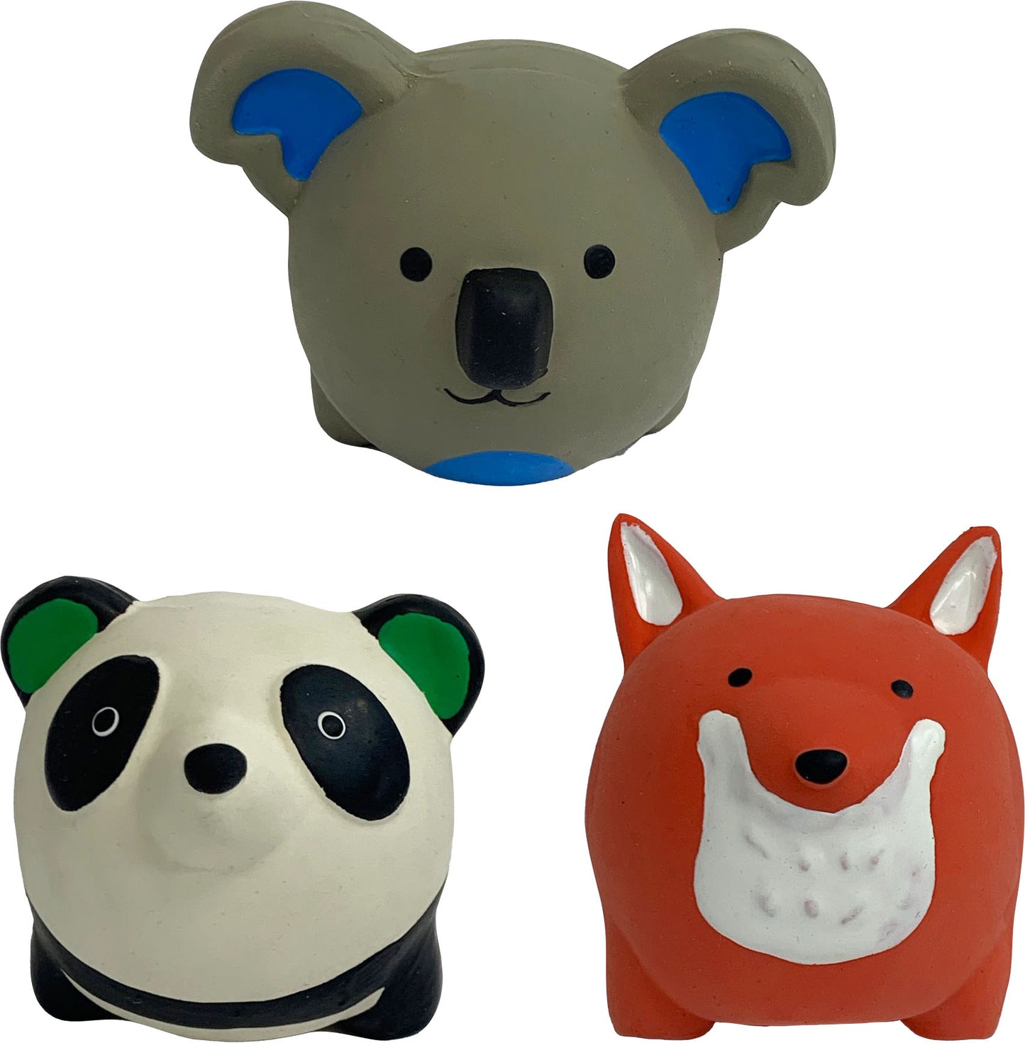 Multipet Minipet Latex Animals (Pack Of 3)