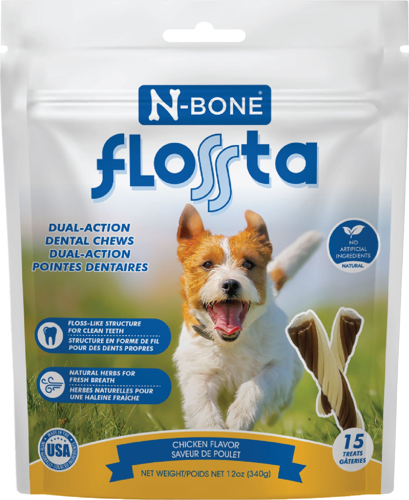 N-Bone Flossta Dual Action Dental Chew