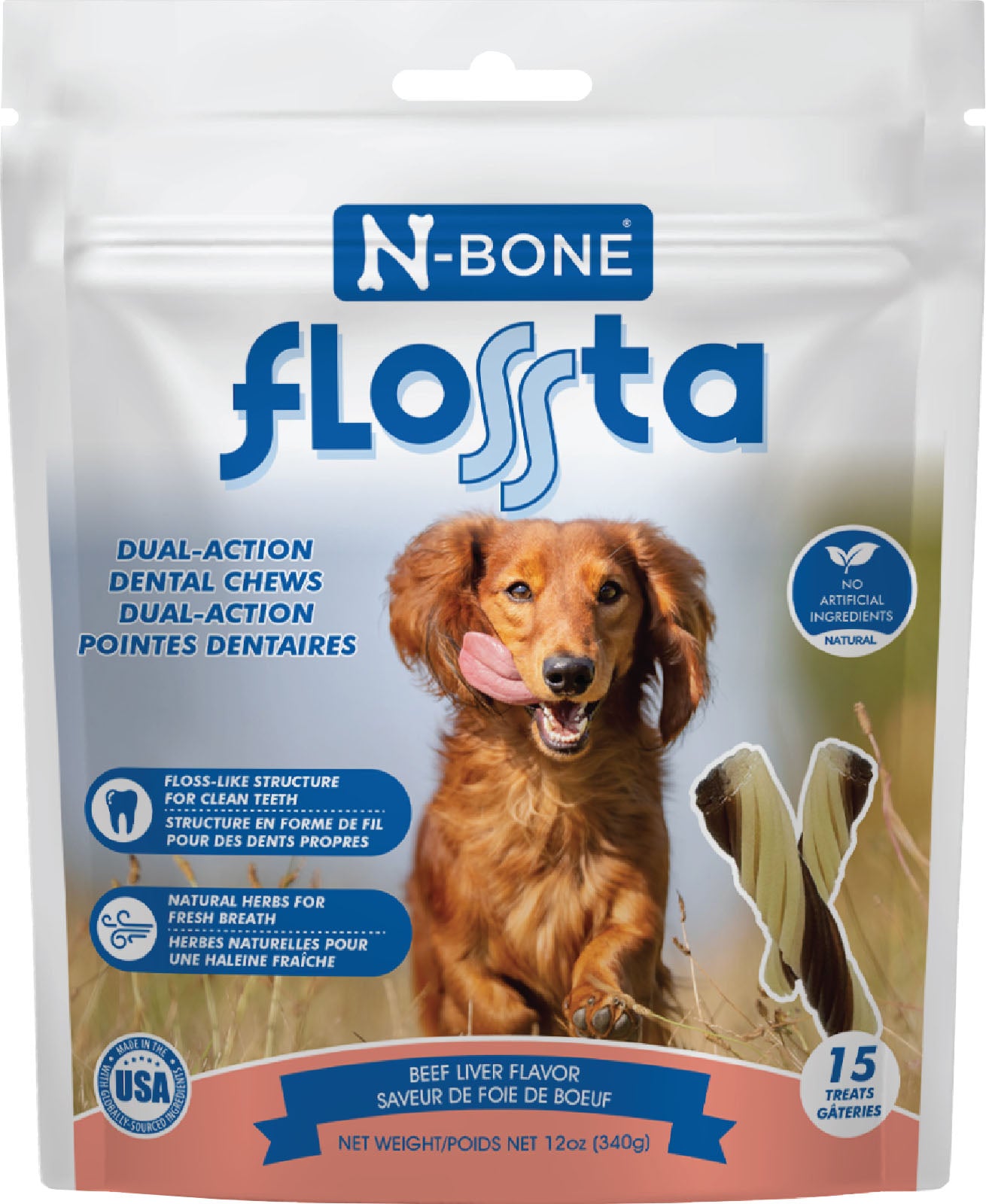 N-Bone Flossta Dual Action Dental Chew