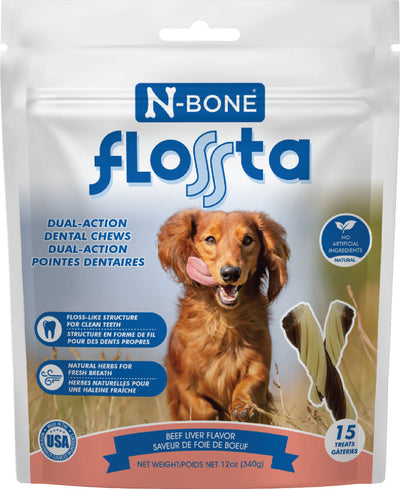 N-Bone Flossta Dual Action Dental Chew