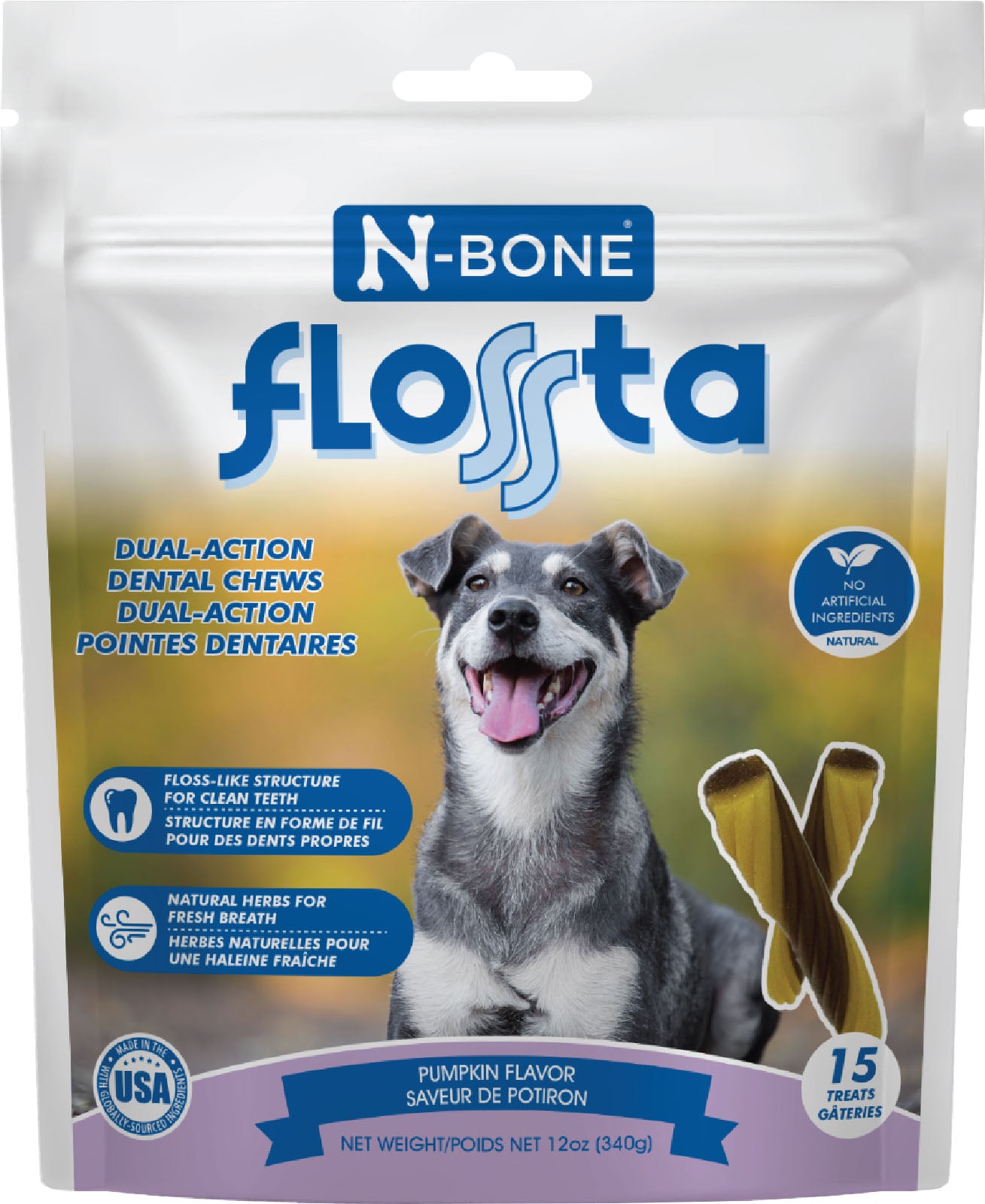 N-Bone Flossta Dual Action Dental Chew