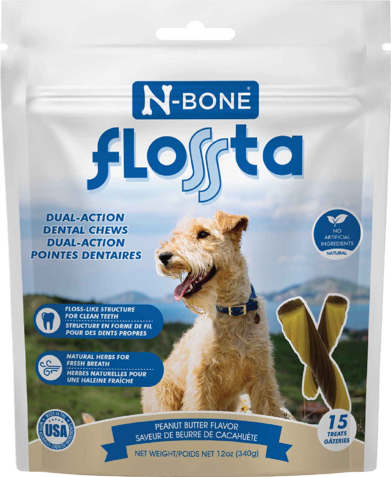 N-Bone Flossta Dual Action Dental Chew