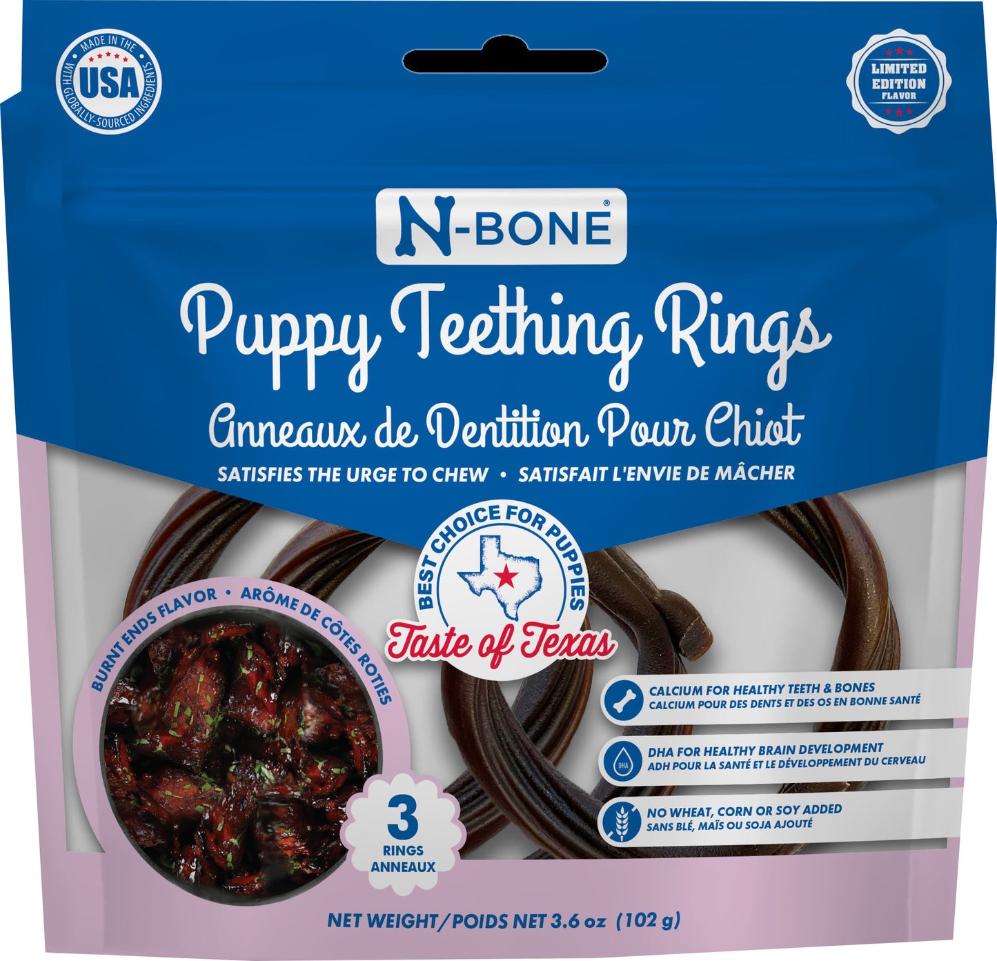 N-Bone Taste Of Texas Teething Ring