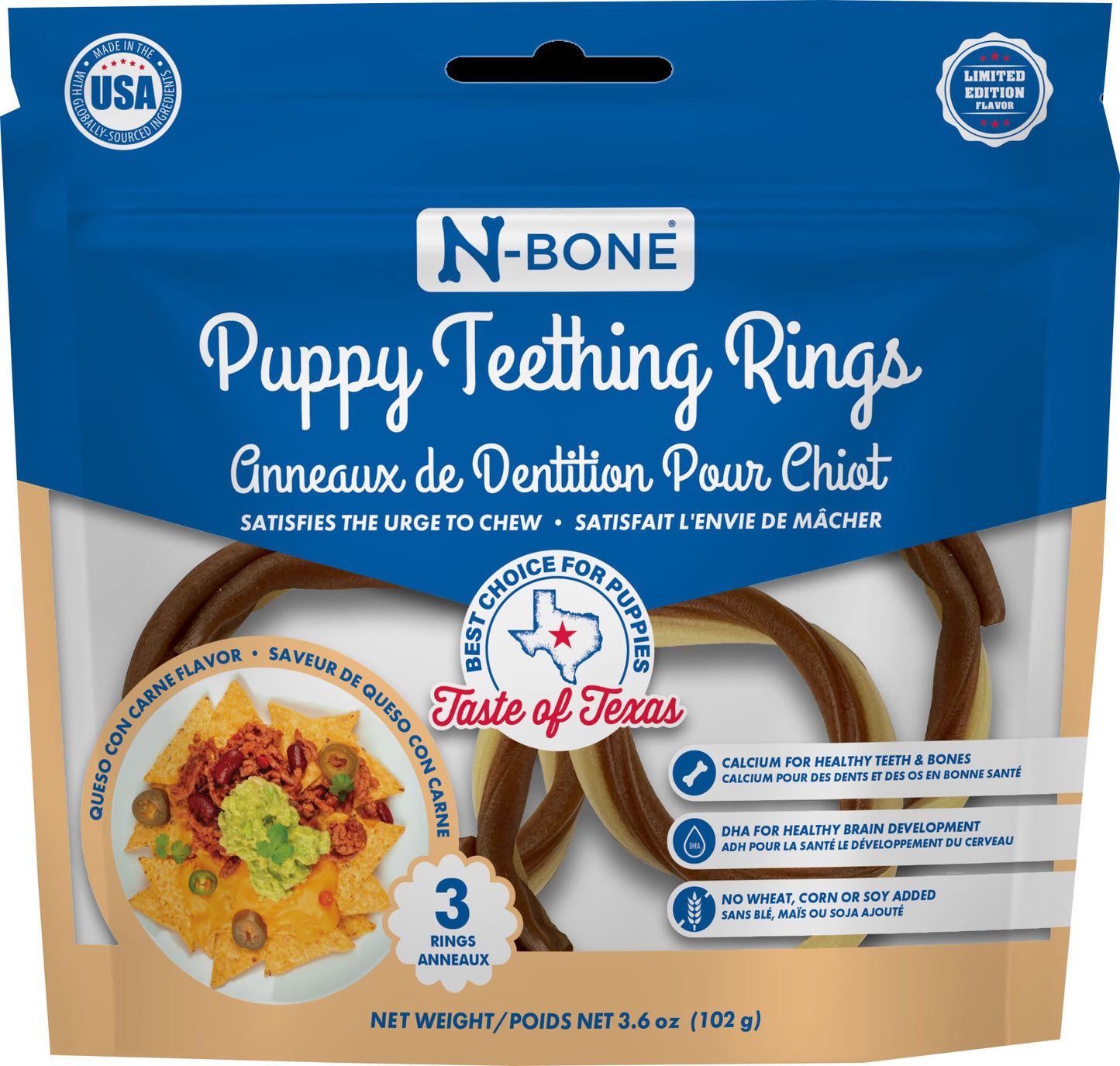 N-Bone Taste Of Texas Teething Ring