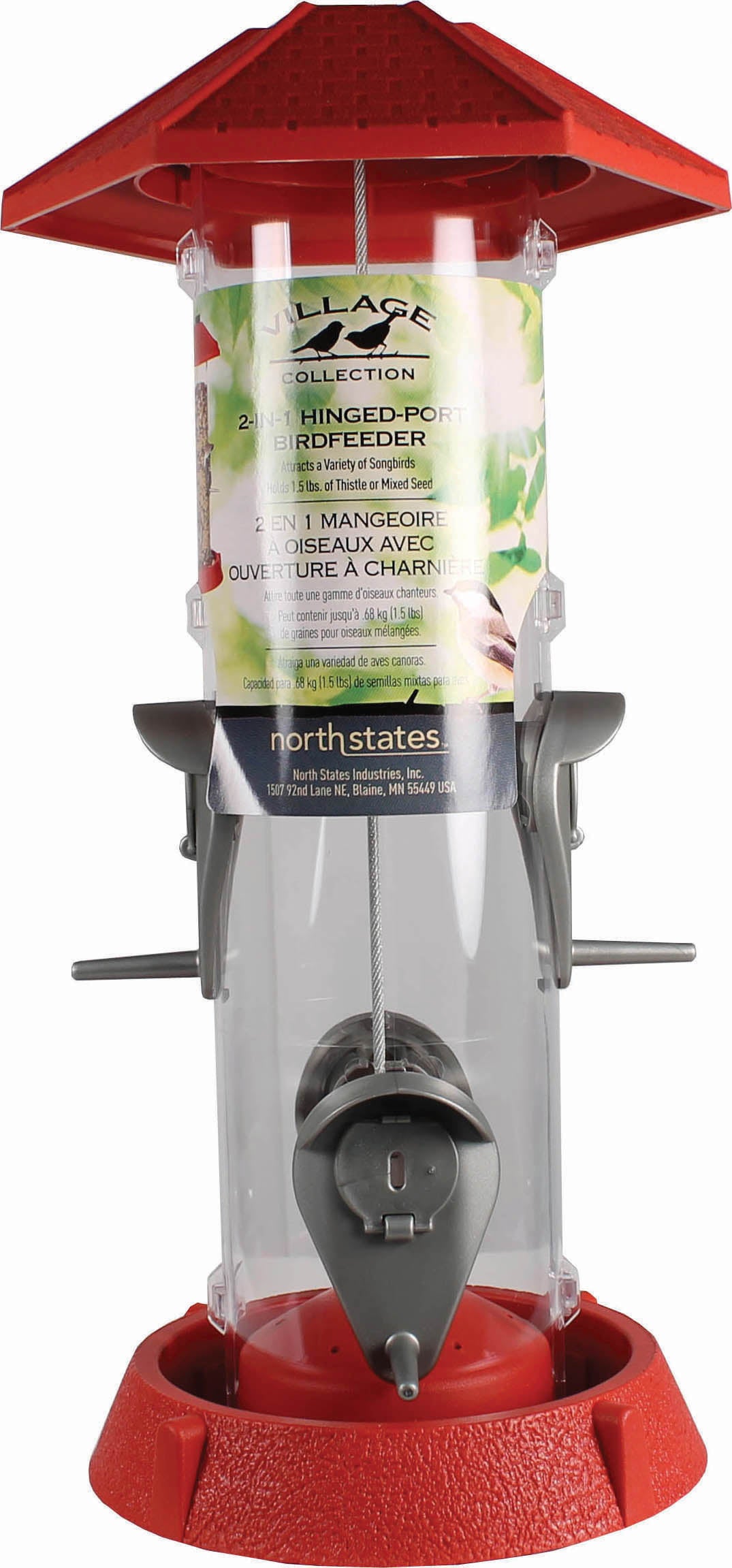 2-In-1 Hinged Port Bird Feeder