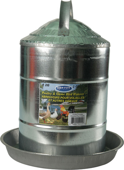 Farm-Tuff Galvanized Poultry & Game Bird Waterer