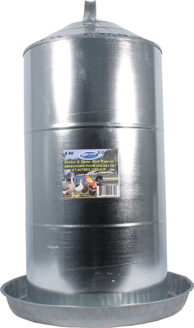 Farm-Tuff Galvanized Poultry & Game Bird Waterer