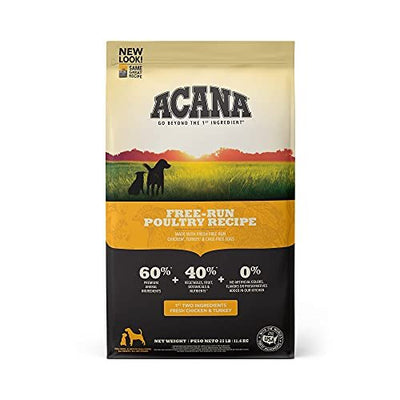 ACANA Grain Free Dry Dog Food, Free-Run Poultry Dog Food Recipe, 25lb