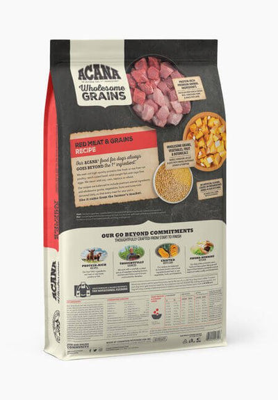 ACANA Wholesome Grains Dry Dog Food, Red Meat and Grains, Gluten Free, Beef, Pork, and Lamb Recipe, 4lb